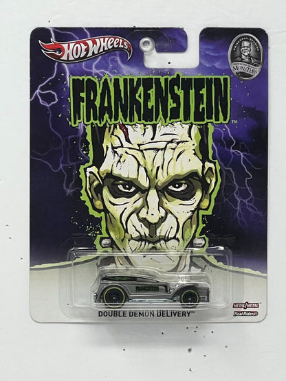 Hot Wheels Monsters Frankenstein Double Demon Delivery Real Riders 1:64 Diecast