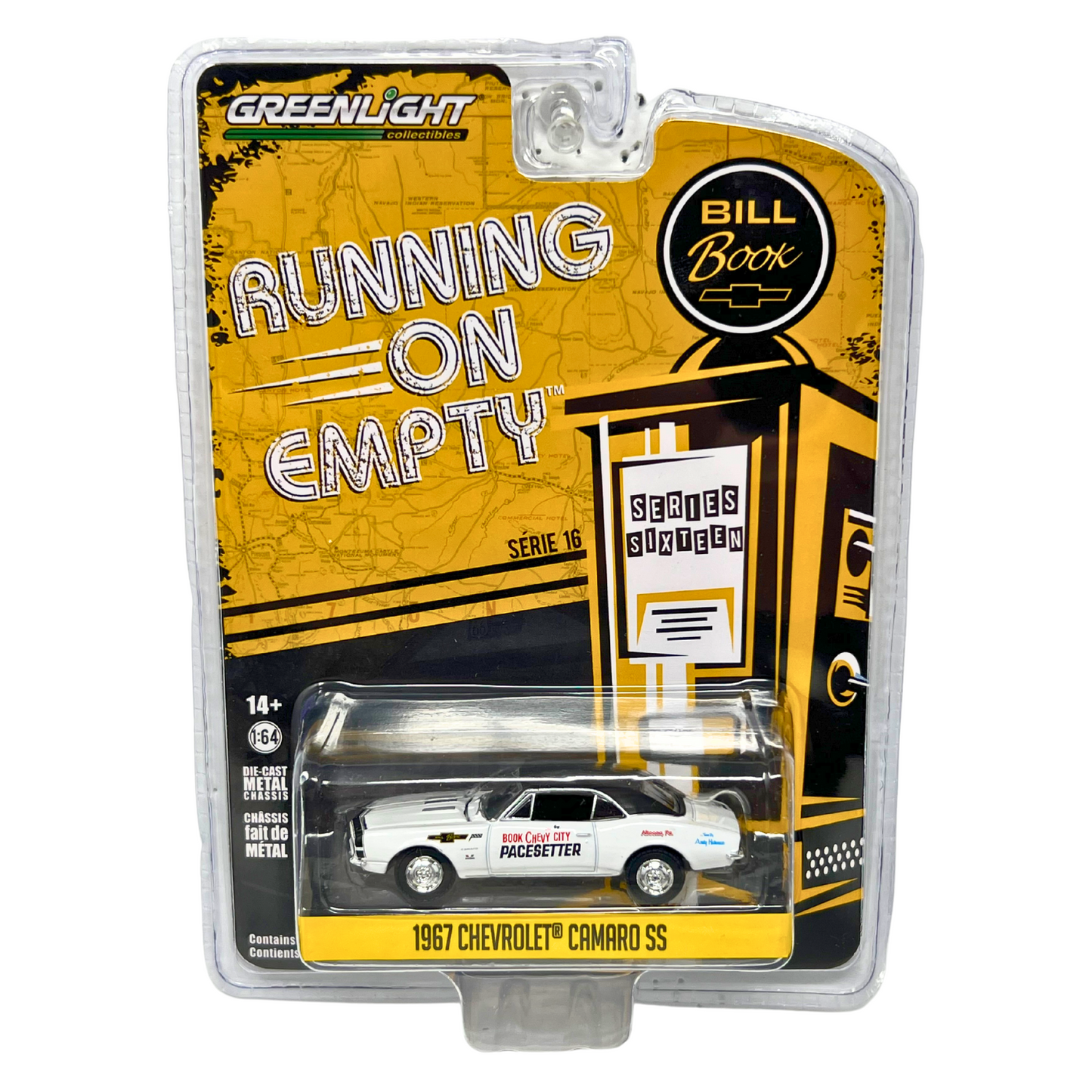 Greenlight Running on Empty 1967 Chevrolet Camaro SS 1:64 Diecast