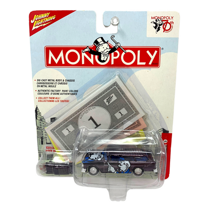 Johnny Lightning Monopoly 70th Anniversary 1955 Chevy Nomad 1:64 Diecast