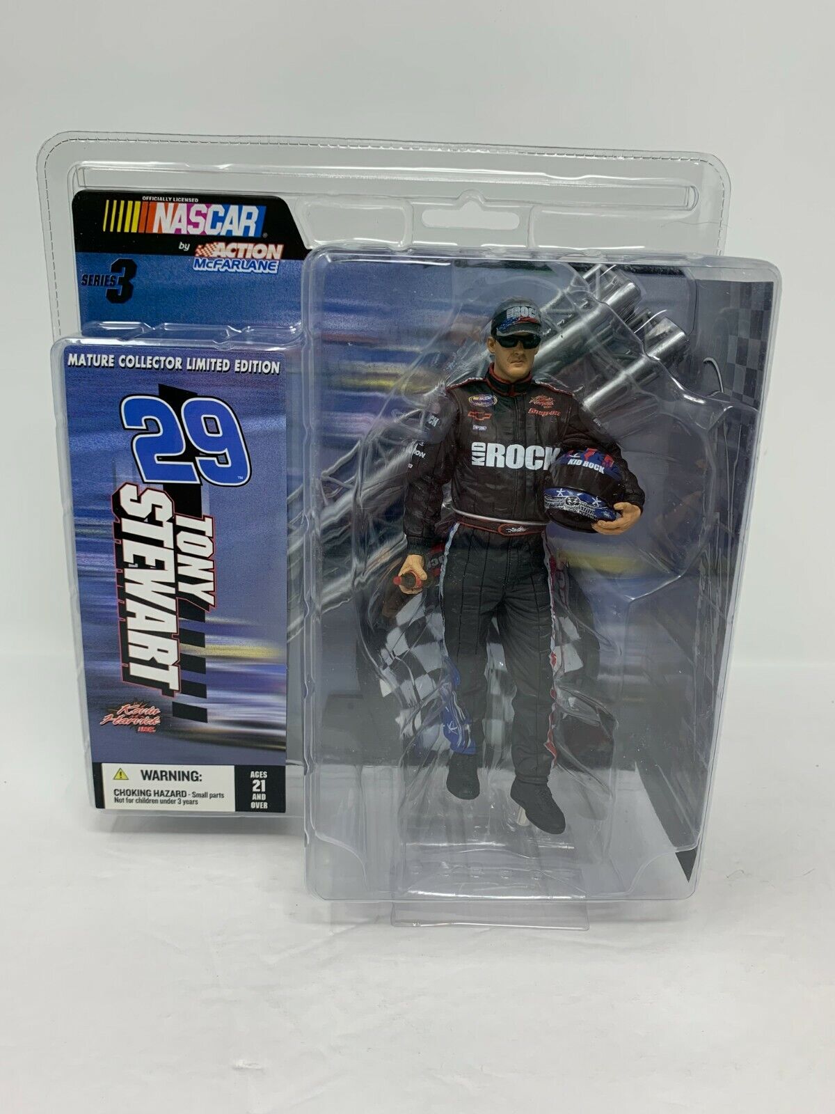 McFarlane Action Nascar #29 Tony Stewart Series 3 Kid Rock Suit Figurine