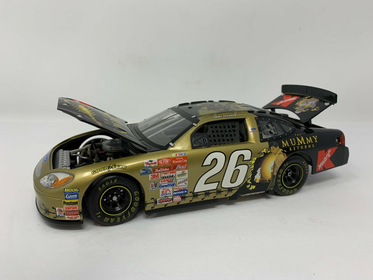 Team Caliber Preferred Nascar #26 Jimmy Spencer The Mummy Returns 1:24 Diecast