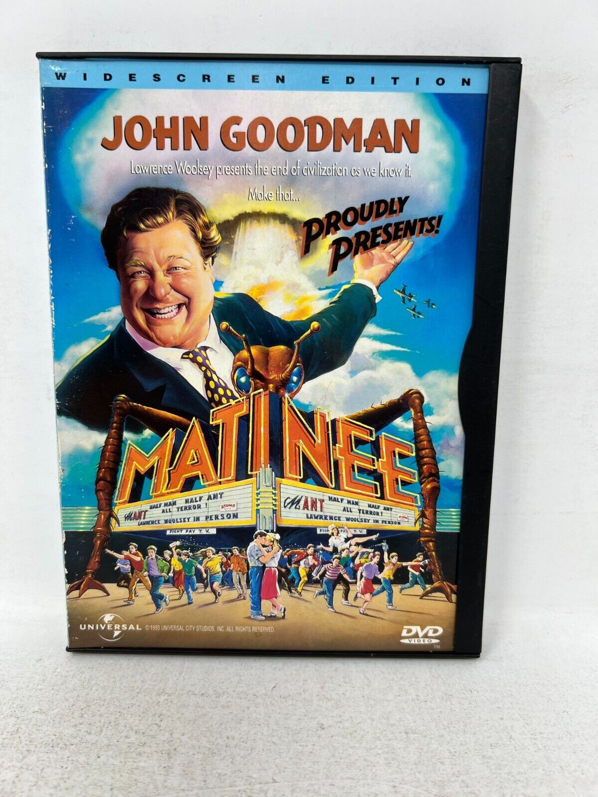 Matinee (DVD, 1998) John Goodman Cathy Moriarty Comedy Good Condition!!!