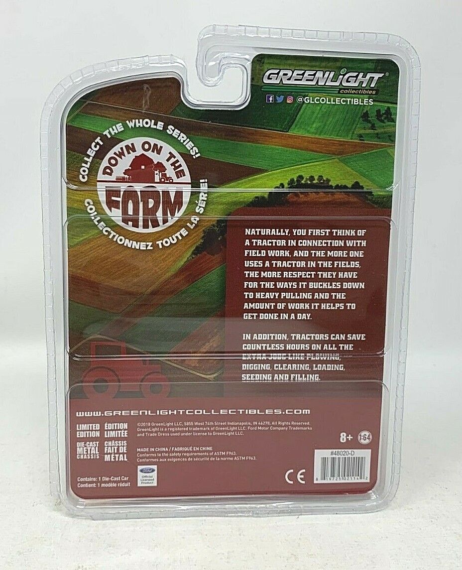 Greenlight Down on the Farm 1986 Ford 5610 - Ohio DOT 1:64 Diecast