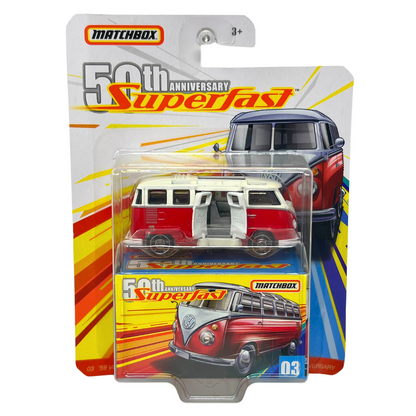 Matchbox Superfast 50th Anniversary '59 Volkswagen 23 Microbus 1:64 Diecast