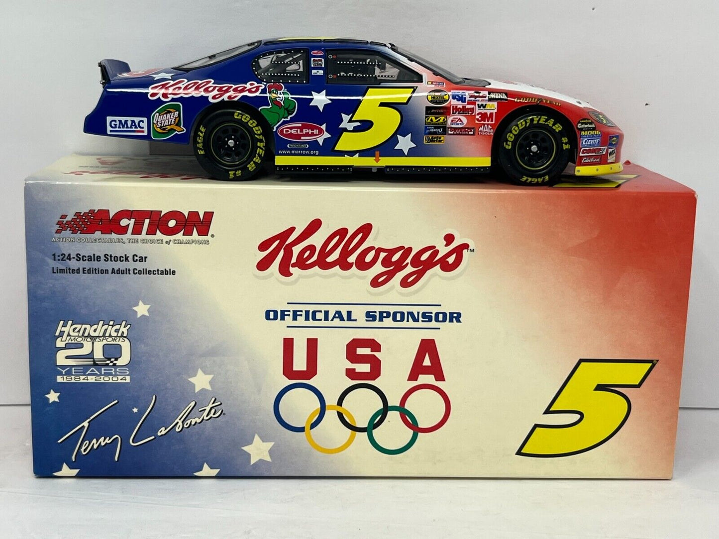 Action Nascar #5 Terry Labonte Kellogg's U.S. Olympics Monte Carlo 1:24 Diecast