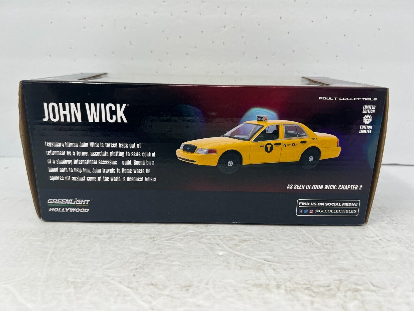 Greenlight Hollywood John Wick Ford Crown Victoria Green Machine 1:24 Diecast