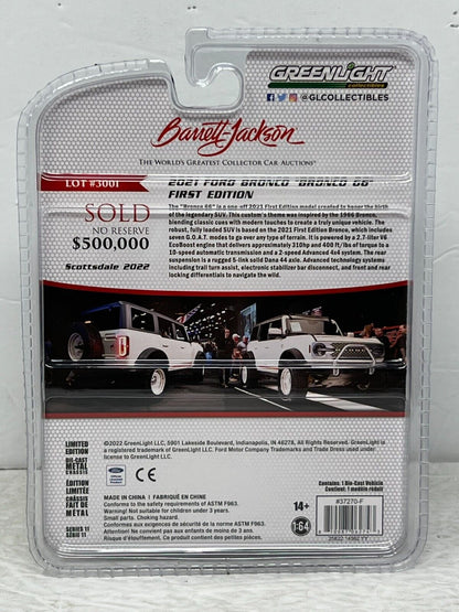 Greenlight Barrett-Jackson 2021 Ford Bronco "66" First Edition 1:64 Diecast