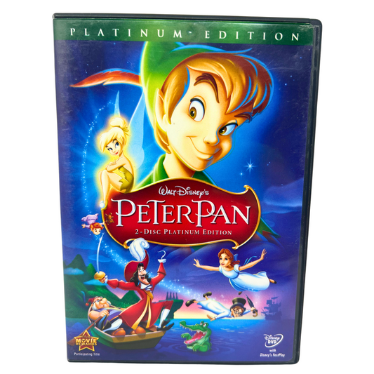 Disney Peter Pan (DVD, 2007) Platinum Edition Disney Classic Good Condition!!!