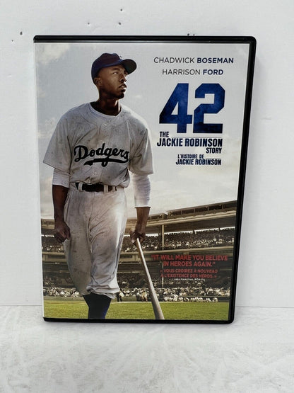 42 (DVD, 2013) Sports Chadwick Boseman Good Condition!!!