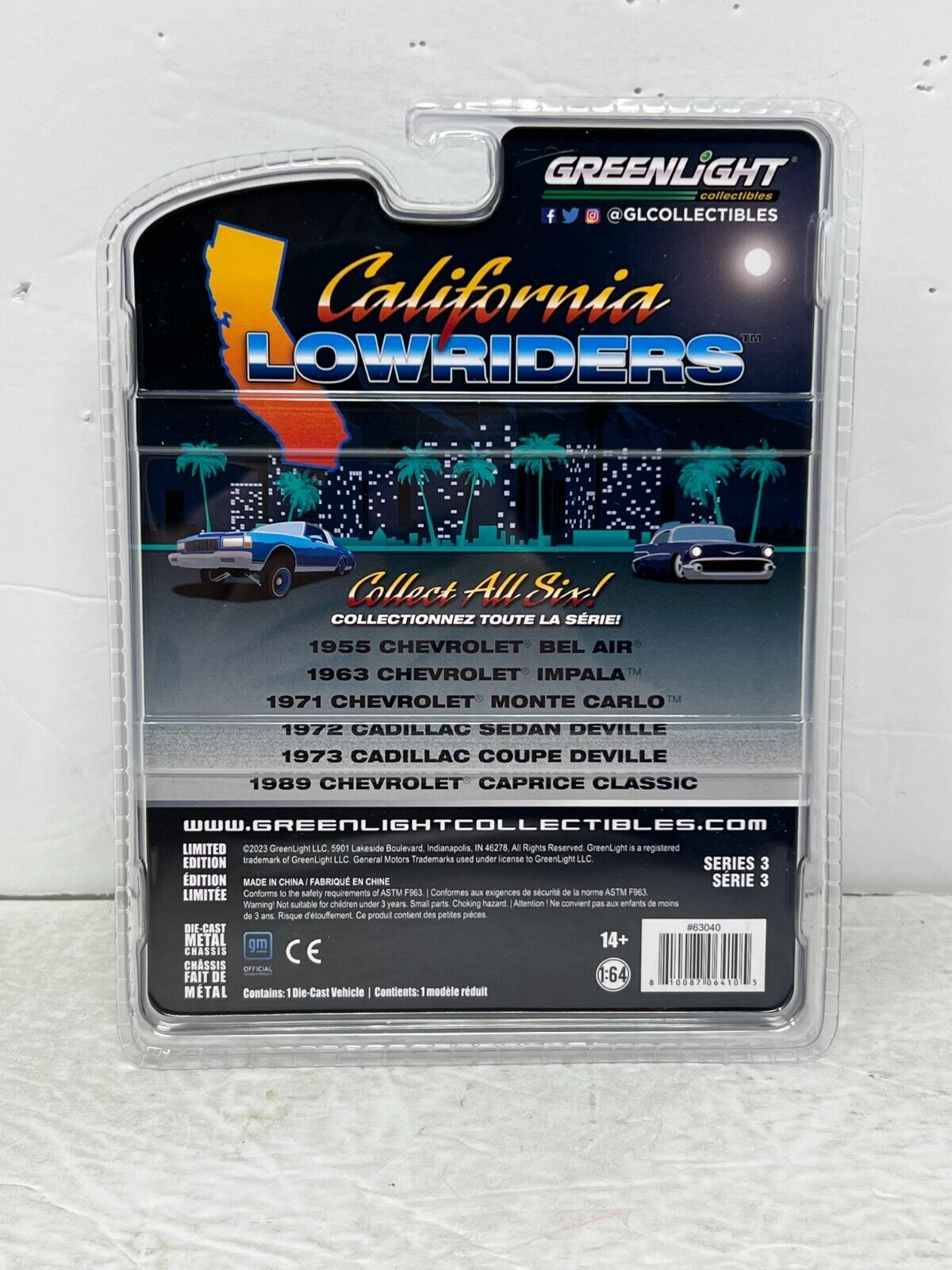 Greenlight California Lowriders 1973 Cadillac Coupe Deville 1:64 Diecast