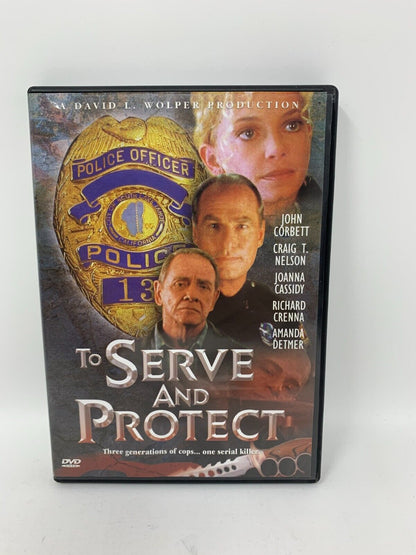 To Serve And Protect (DVD, 2003) Craig T. Nelson Crime Drama Good Condition!!!