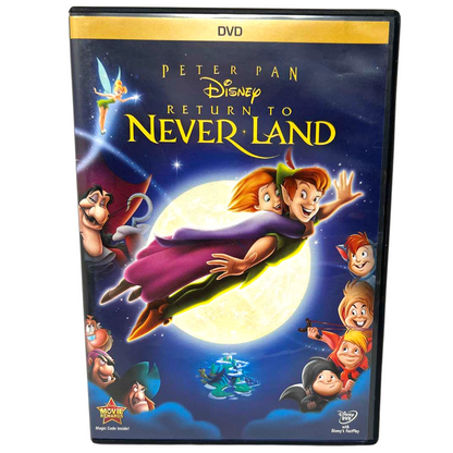 Disney Peter Pan Return to Never Land (DVD, 2013) Good Condition!!!