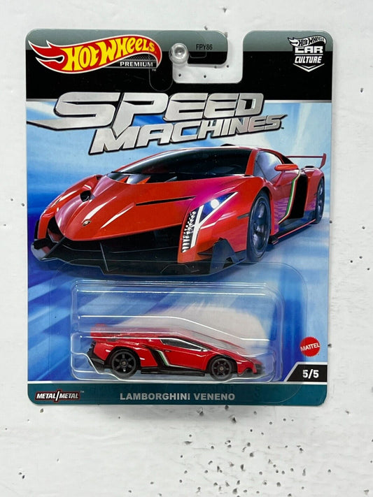 Hot Wheels Premium Speed Machines Lamborghini Veneno 1:64 Diecast Version 2