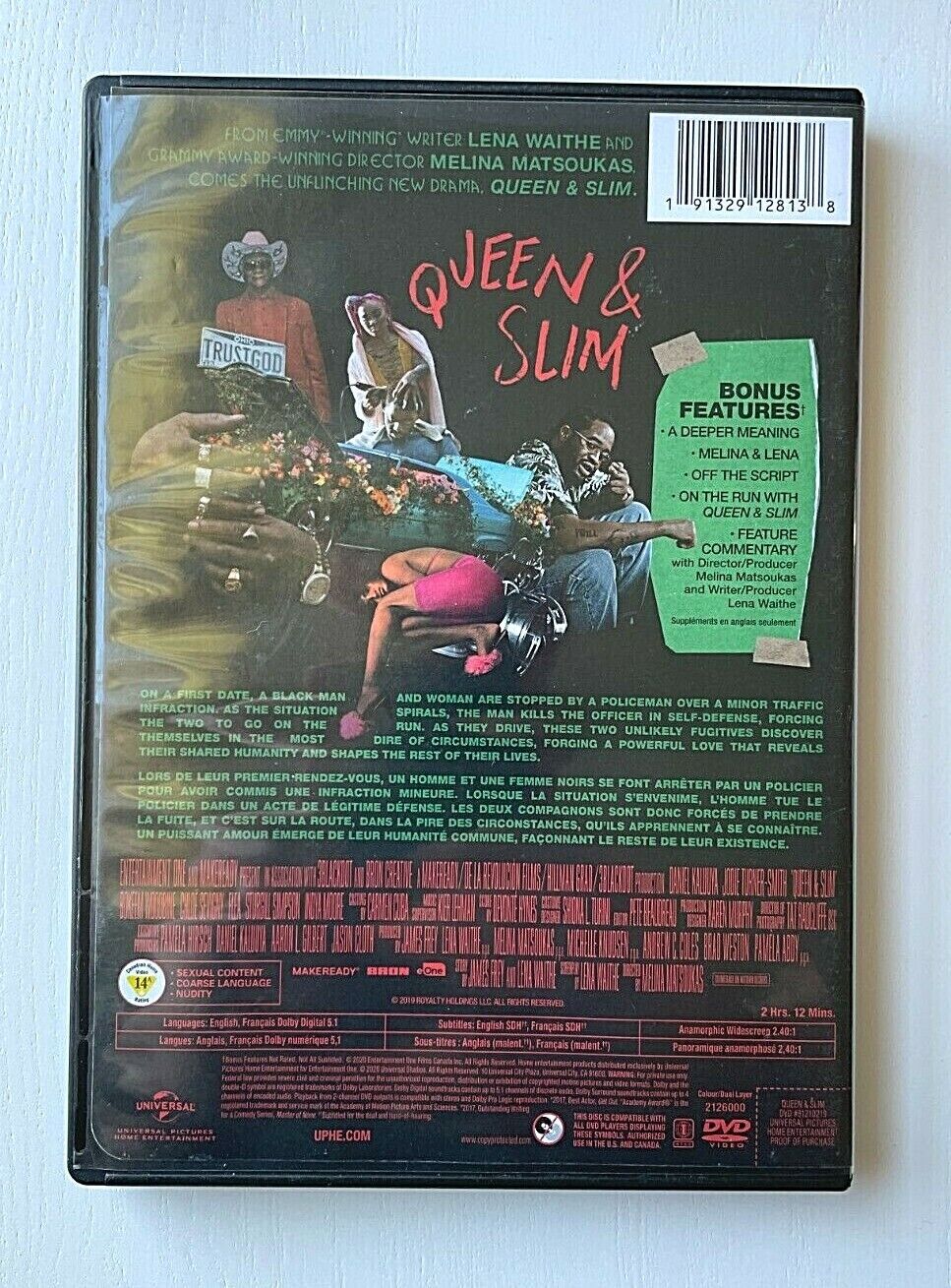 Queen & Slim (DVD, 2020) Daniel Kaluuya Drama Good Condition!!!