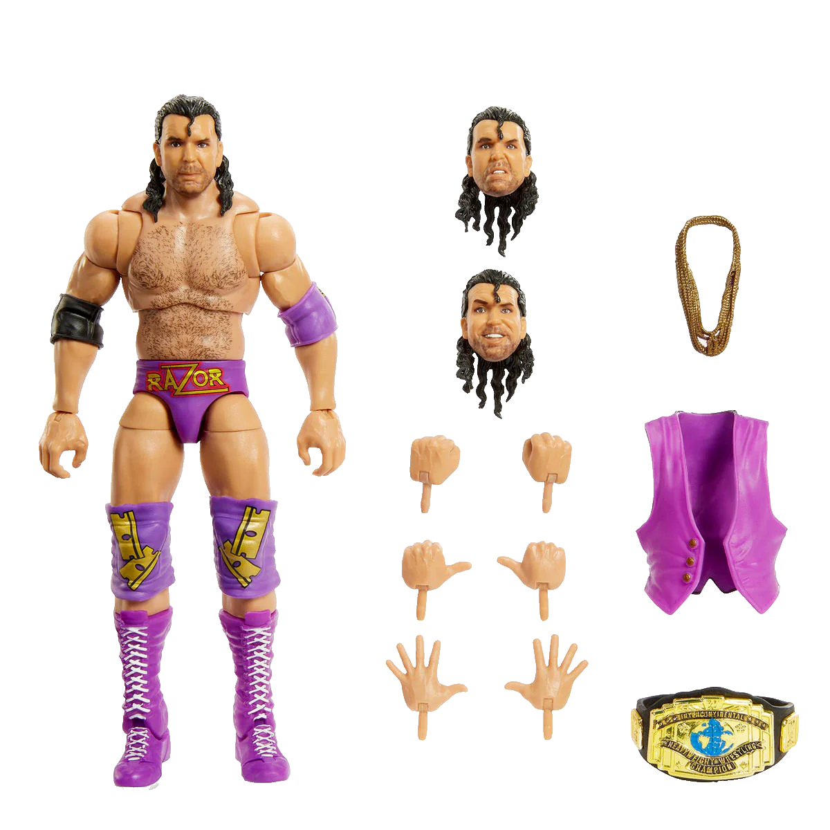 WWE Razor Ramon Ultimate Edition Series 16 Chase Action Figure with Belt Mattel Toys