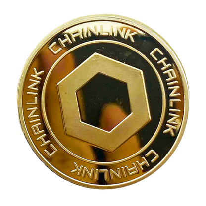 Chainlink | LINK Physical Crypto Coin Novelty Souvenir Token Gold Color