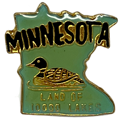 Minnesota Land of 10,000 Lakes Cities & States Lapel Pin P1