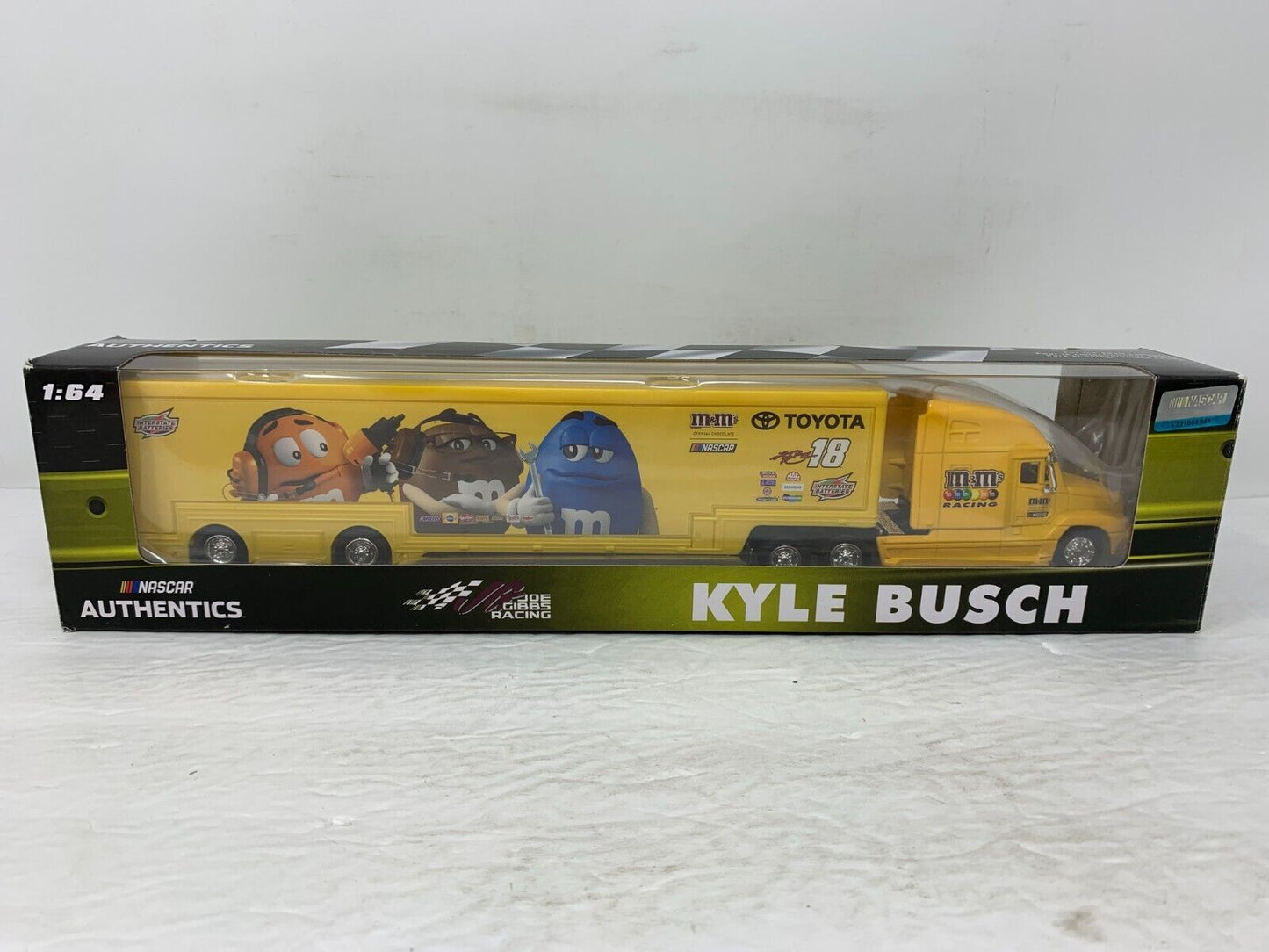 Nascar Authentics #18 M&M's Kyle Busch Transport Hauler 1:64 Diecast