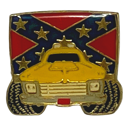 Union Jack & Truck Patriotic Lapel Pin