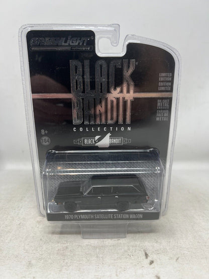 Greenlight Black Bandit Series 24 1970 Plymouth Satellite Wagon 1:64 Diecast