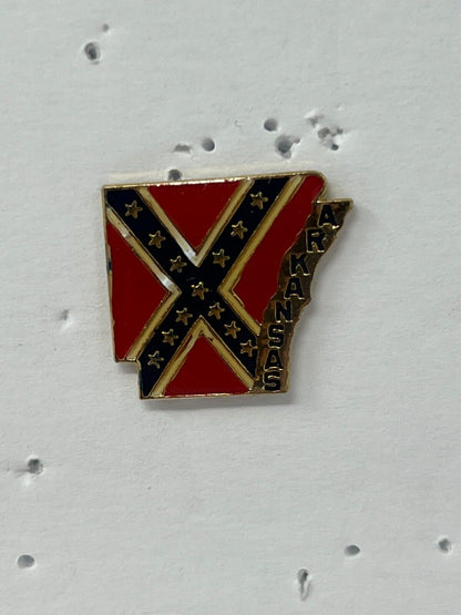 Arkansas State Map Cities & States Lapel Pin P1