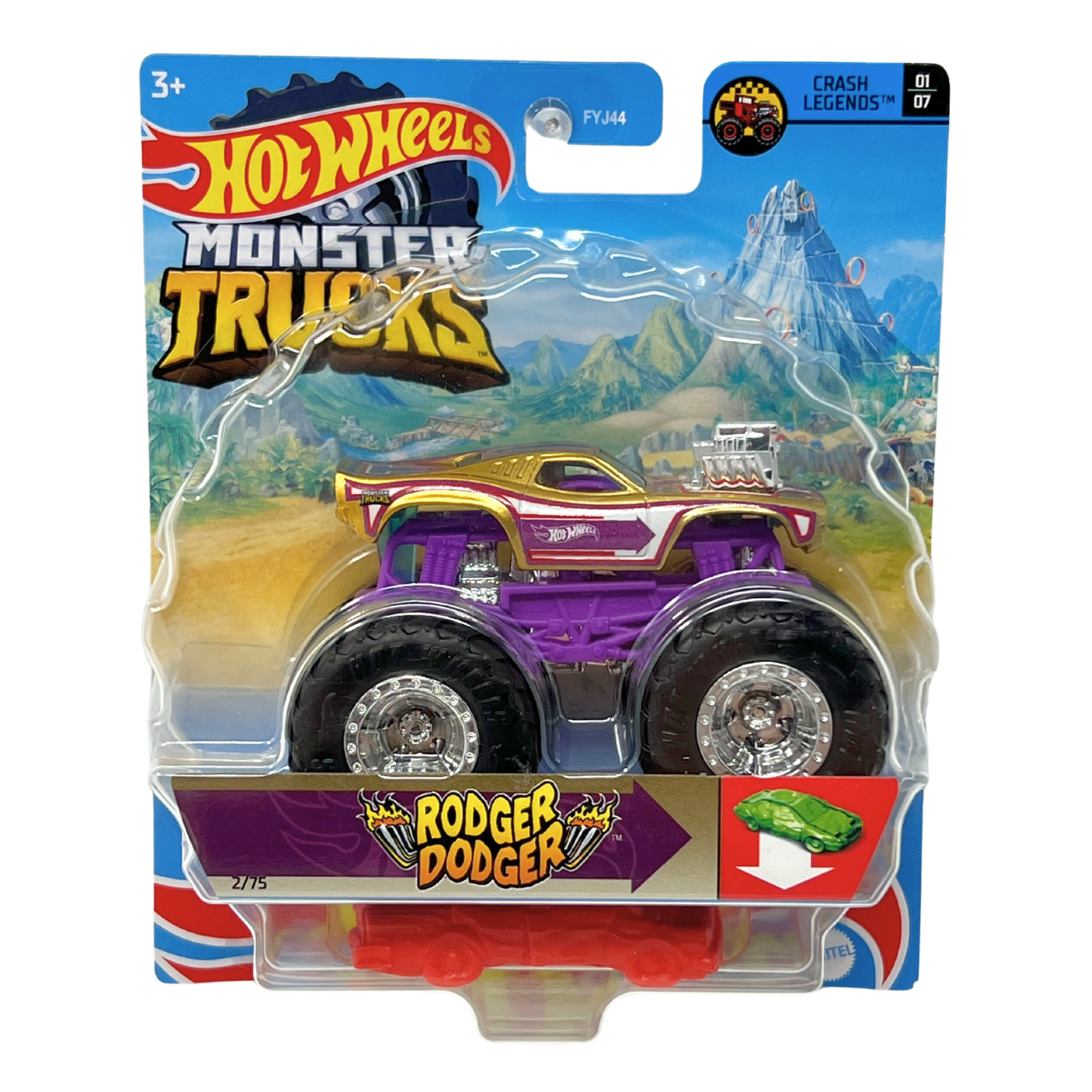 Hot Wheels Monster Trucks Crash Legends Rodger Dodger 1:64 Diecast