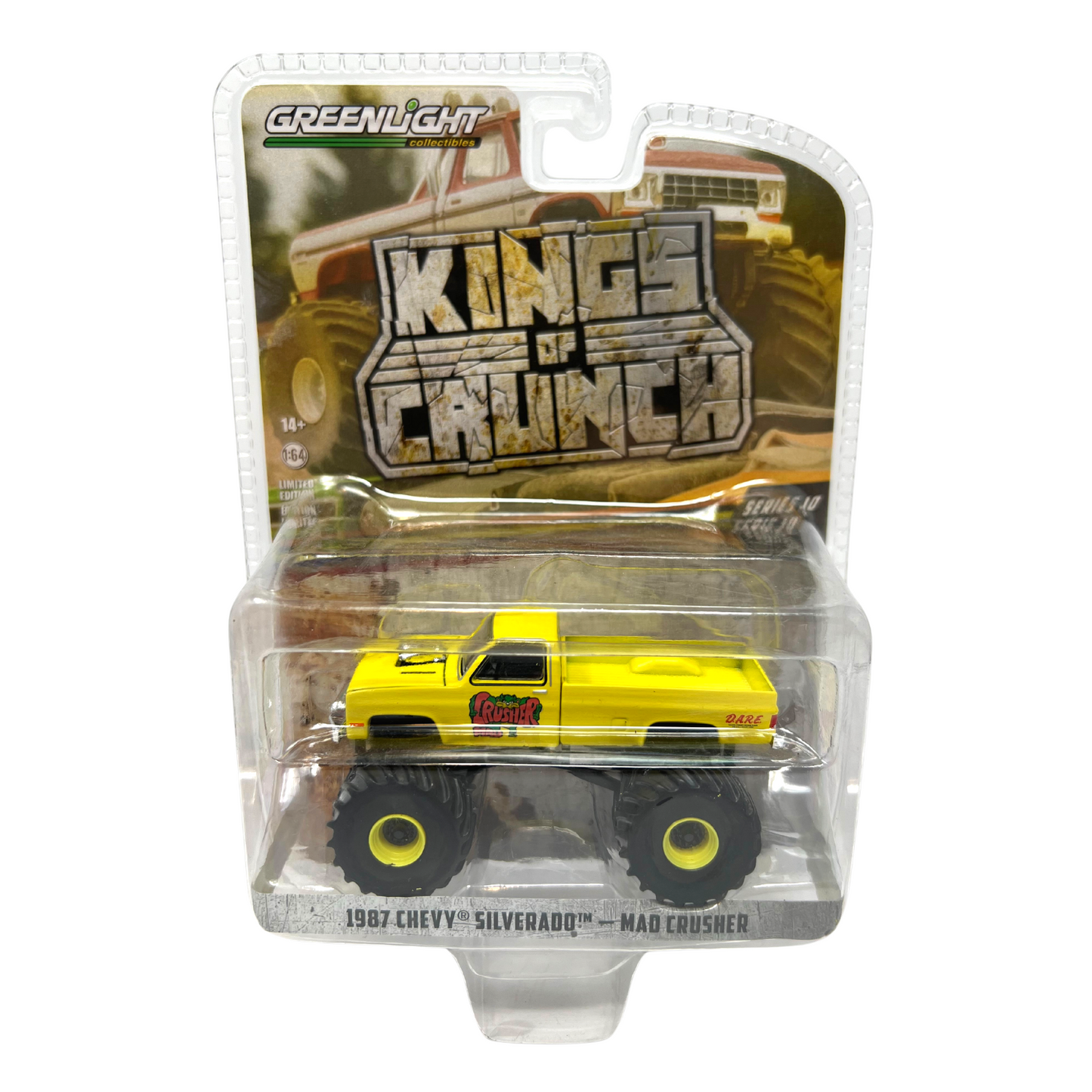 Greenlight Kings of Crunch Series 10 Chevy Silverado Mad Crusher 1:64 Diecast
