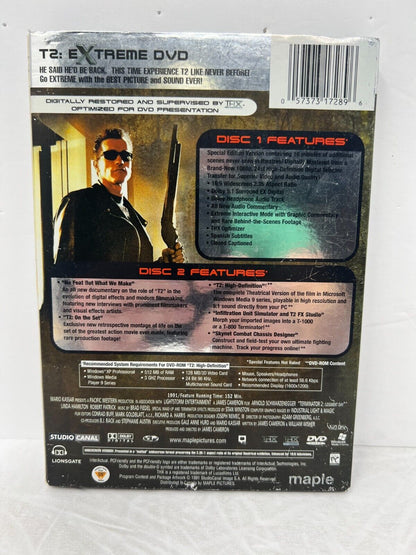 Terminator 2 Judgment Day (DVD, 2003) Sci-Fi Arnold Scwarzenegger Good Condition