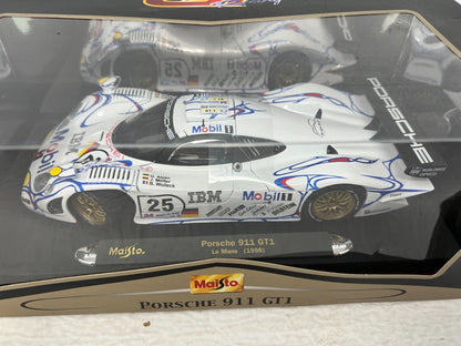 Maisto 1998 Porsche 911 GT1 Le Mans GT Racing 1:18 Diecast