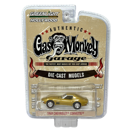 Greenlight Hollywood Gas Monkey Garage 1969 Chevrolet Corvette 1:64 Diecast