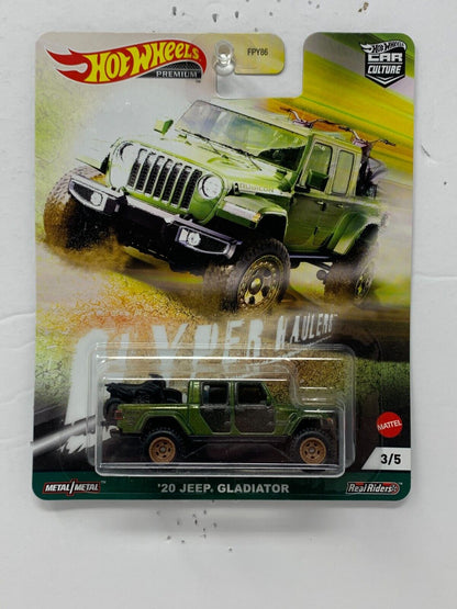 Hot Wheels Premium Car Culture Hyper Haulers '20 Jeep Gladiator 1:64 Diecast