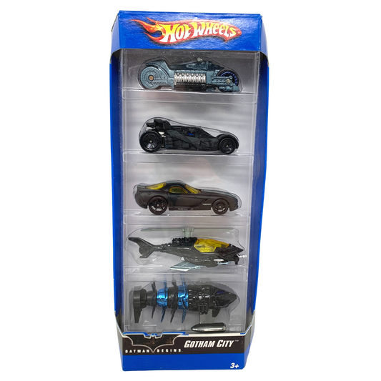 Hot Wheels 2006 Batman Begins Gotham City 5-Pack POP Culture 1:64 Diecast Gift Pack