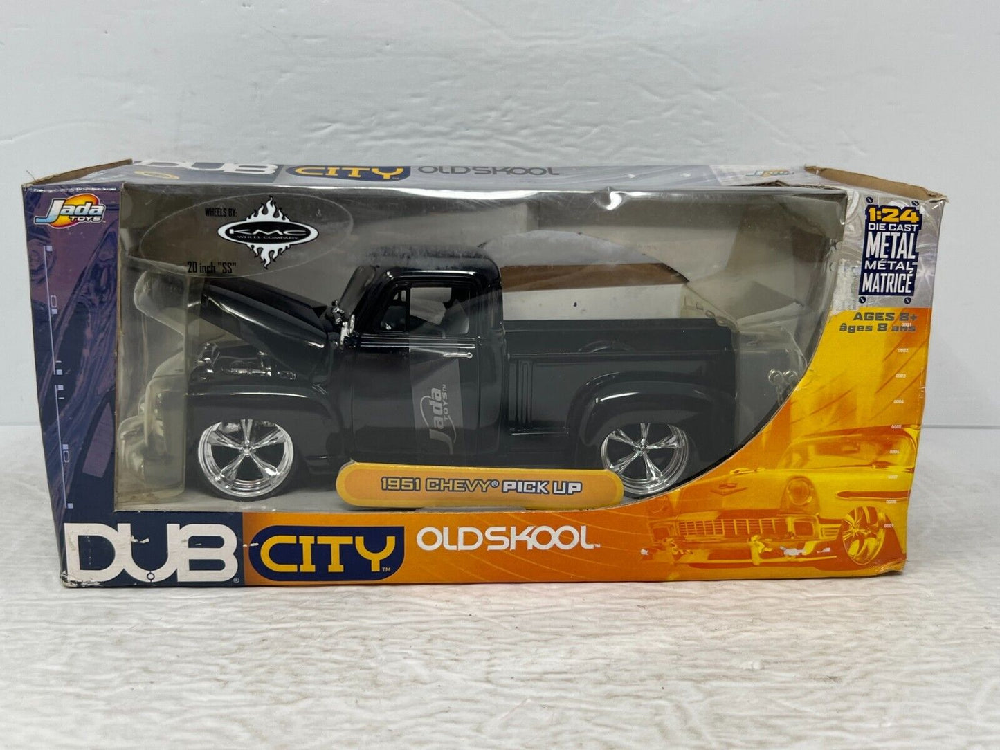 Jada Dub City Oldskool 1951 Chevy Pickup Wheels KMC 1:24 Diecast