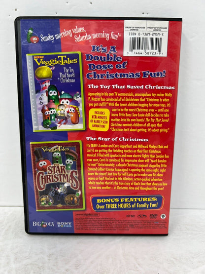 VeggieTales Holiday Double Feature (DVD, 2004) Religious Good Condition!!!