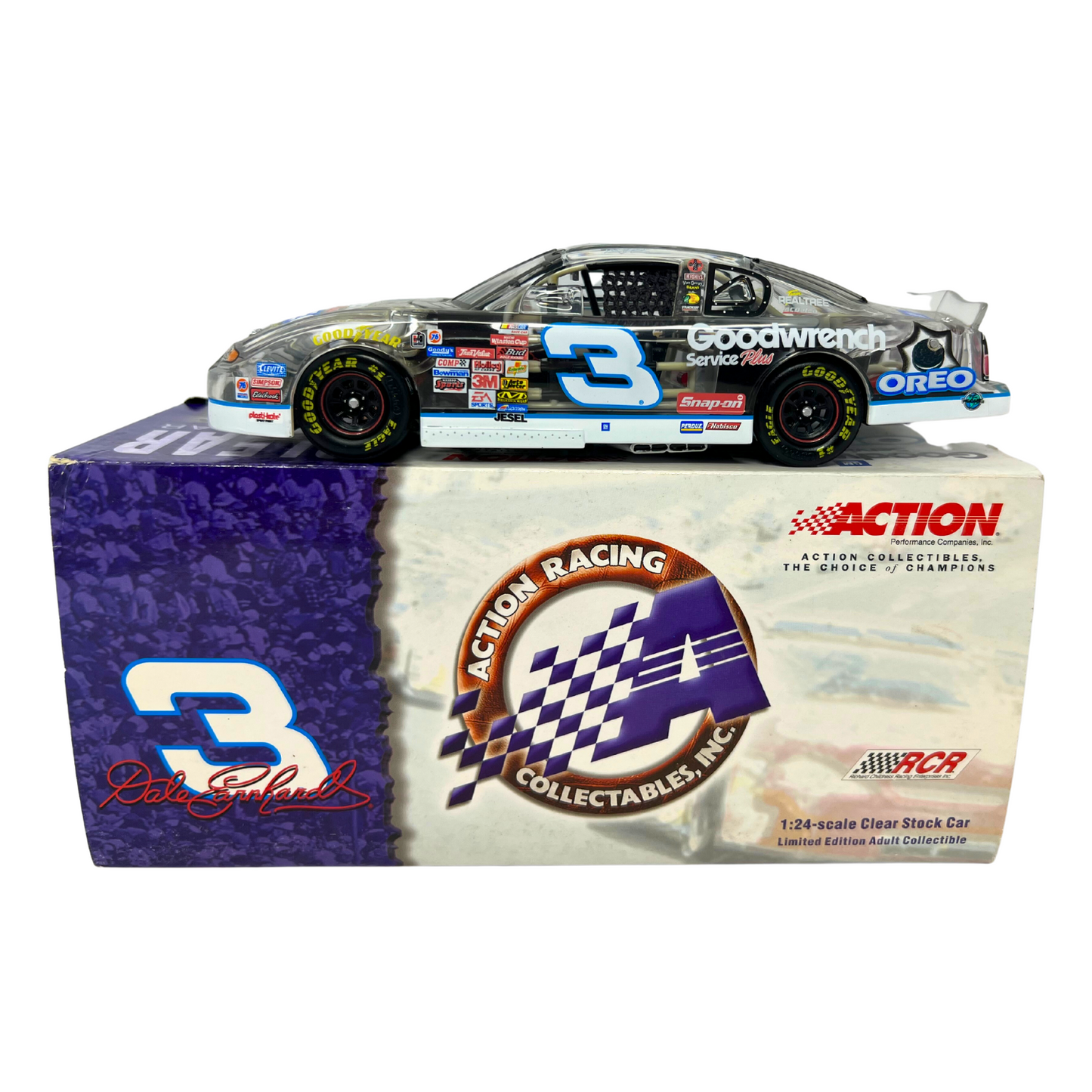 Action Nascar #3 Dale Earnhardt Sr. Oreo Goodwrench CLEAR 2001 1:24 Diecast