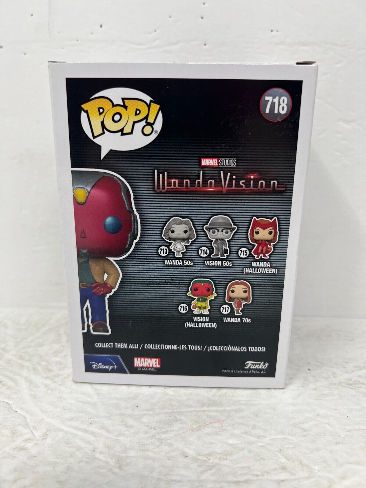 Funko Pop! Marvel Studios Wanda Vision #718 Vision 70s EB Exclusive Bobble-Head