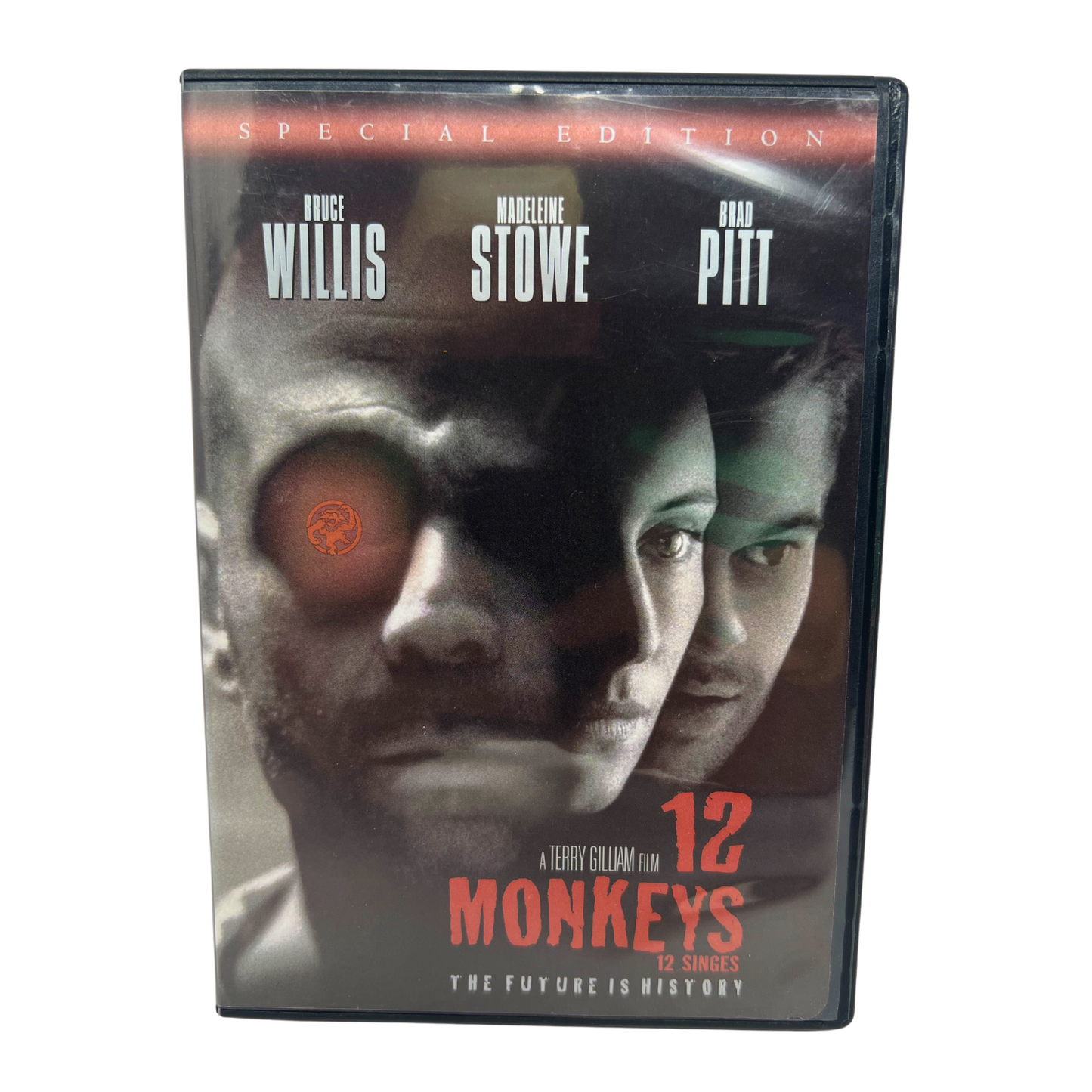 12 Monkeys (DVD, 2005) Bruce Willis Brad Pitt Thriller Good Condition!!!