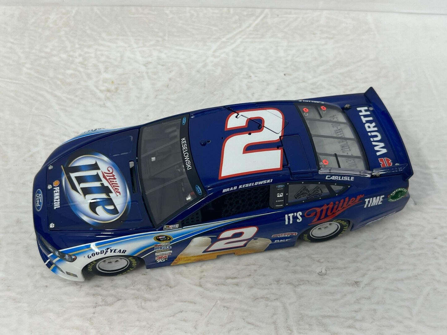 Lionel RCCA Elite Nascar #2 Brad Keselowski Miller Lite 2013 Fusion 1:24 Diecast