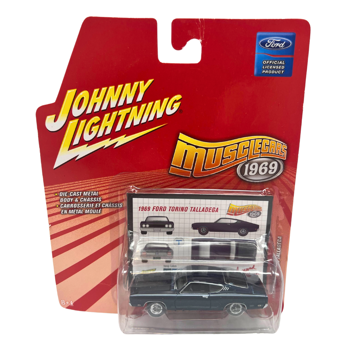 Johnny Lightning Musclecars 1969 Ford Torino Talladega 1:64 Diecast