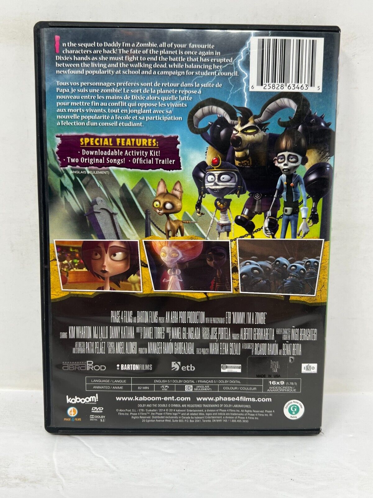 Mummy, I'm A Zombie (DVD, 2014) Kids Cartoon Good Condition!!!