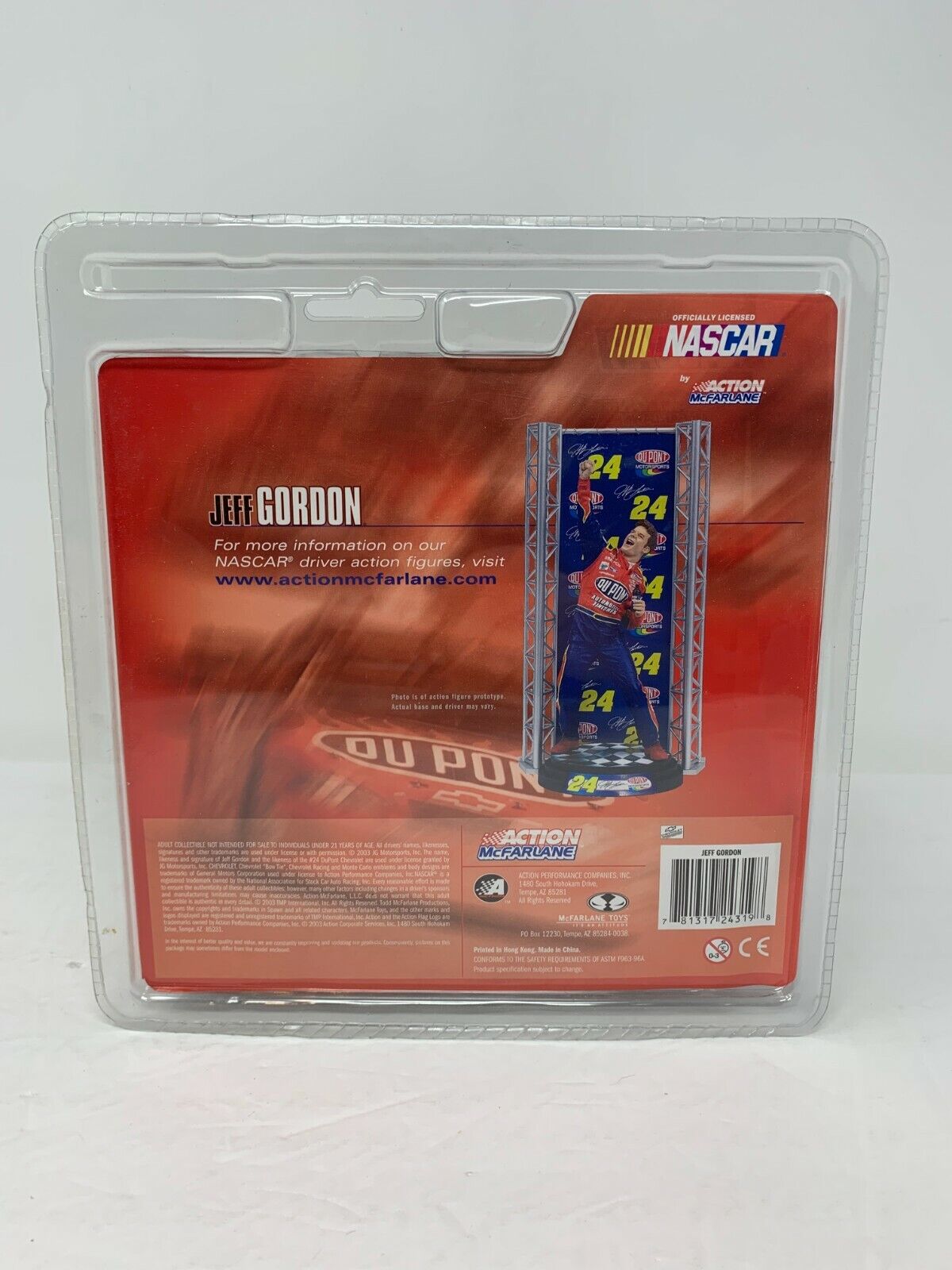 McFarlane Action Nascar Jeff Gordon # 24 Series 1  Limited Edition Figurine