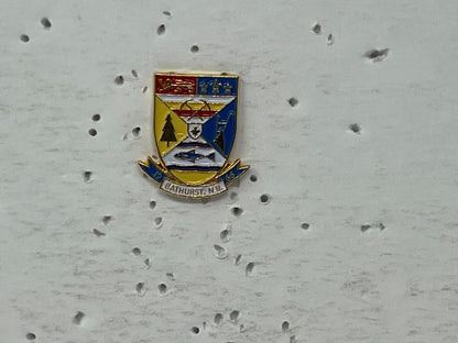 Bathurst New Brunswick Coat of Arms Patriotic Lapel Pin SP2