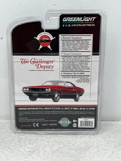 Greenlight Hobby Exclusive Challenger Deputy 1970 Dodge Challenger 1:64 Diecast