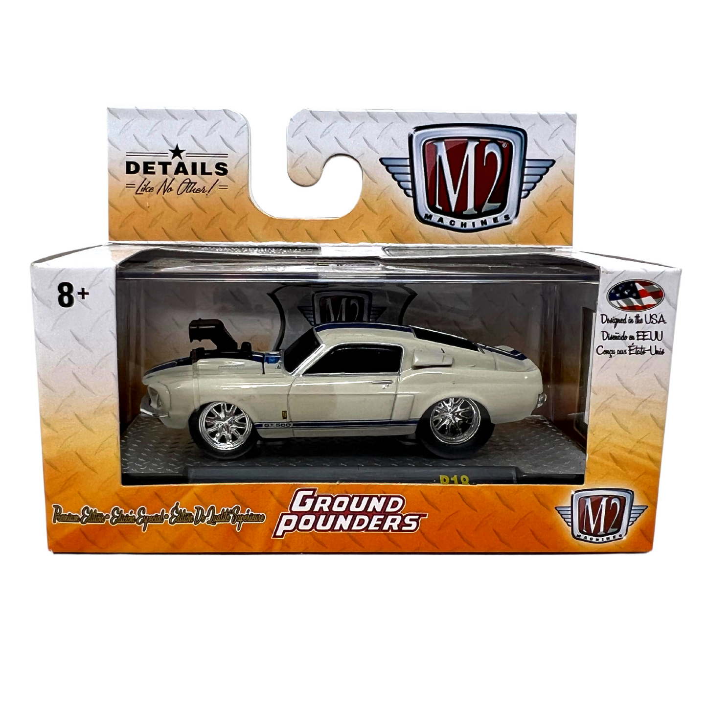 M2 Machines Ground Pounders 1967 Shelby G.T. 500 R18 1:64 Diecast