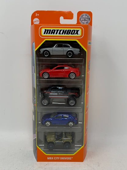 Matchbox 2020 MBX City Drivers 5-Pack 1:64 Diecast