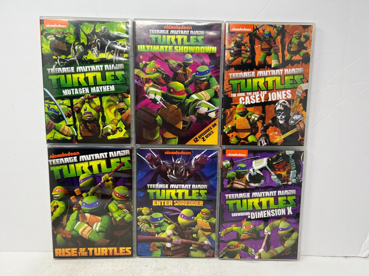 Lot of 6 Nickelodeon Teenage Mutant Ninja Turtles (DVD) Collection Kids Cartoon