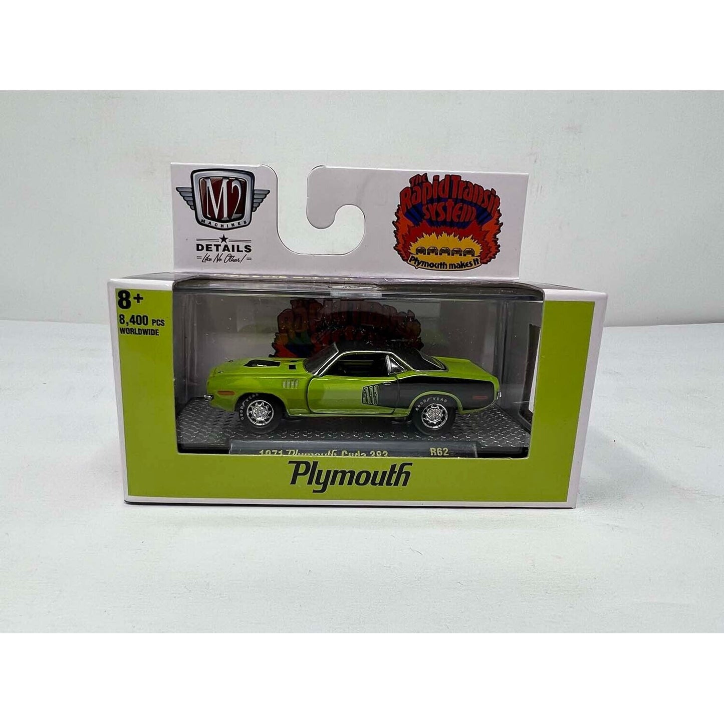 M2 Machines Plymouth 1971 Plymouth Cuda 383 R62 1:64 Diecast