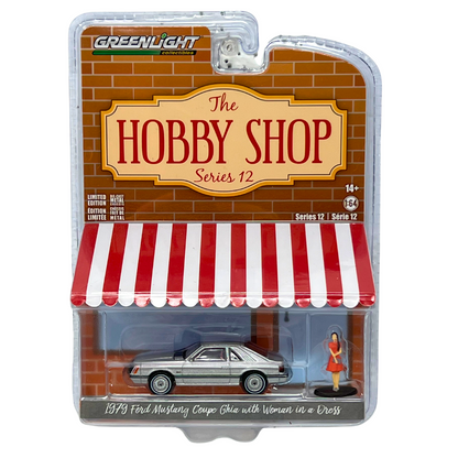 Greenlight The Hobby Shop 1979 Ford Mustang Coupe Ghia 1:64 Diecast