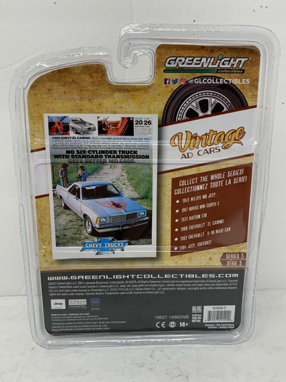 Greenlight Vintage Ad Cars Series 5 1980 Chevrolet El Camino 1:64 Diecast