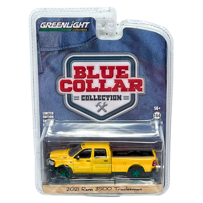 Greenlight Blue Collar 2021 Ram 3500 Tradesman GREEN MACHINE 1:64 Diecast